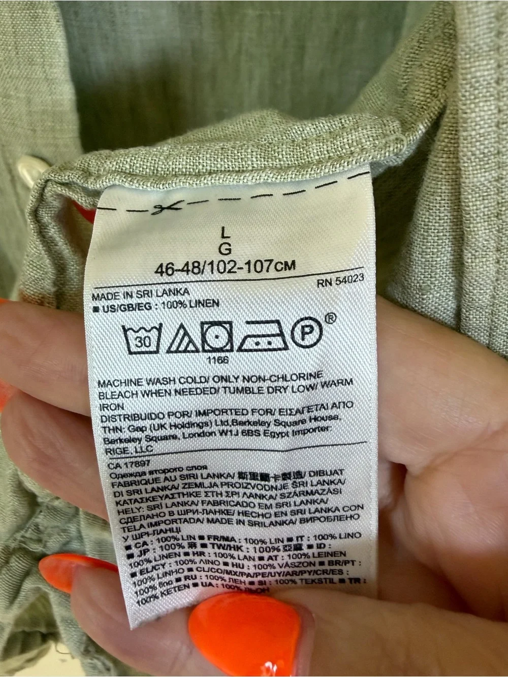 Banana Republic light sage